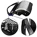 Boozuk Accordion Shoulder Straps, Soft Adjustable Synthetic Leather PU Accordion Shoulder Straps Set for 16-120 Bass, Wide Thick Comfortable Padded Shoulder Straps Black Set of 2.