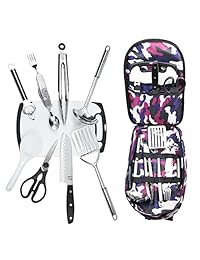 Wellmax Juego de utensilios de cocina para acampar