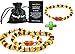 Baltic Amber Teething Necklace for Babies (Unisex) - Anti Flammatory, Drooling & Teething Pain Reduce Properties - Certificated Natural Baltic Amber with the Highest Quality.