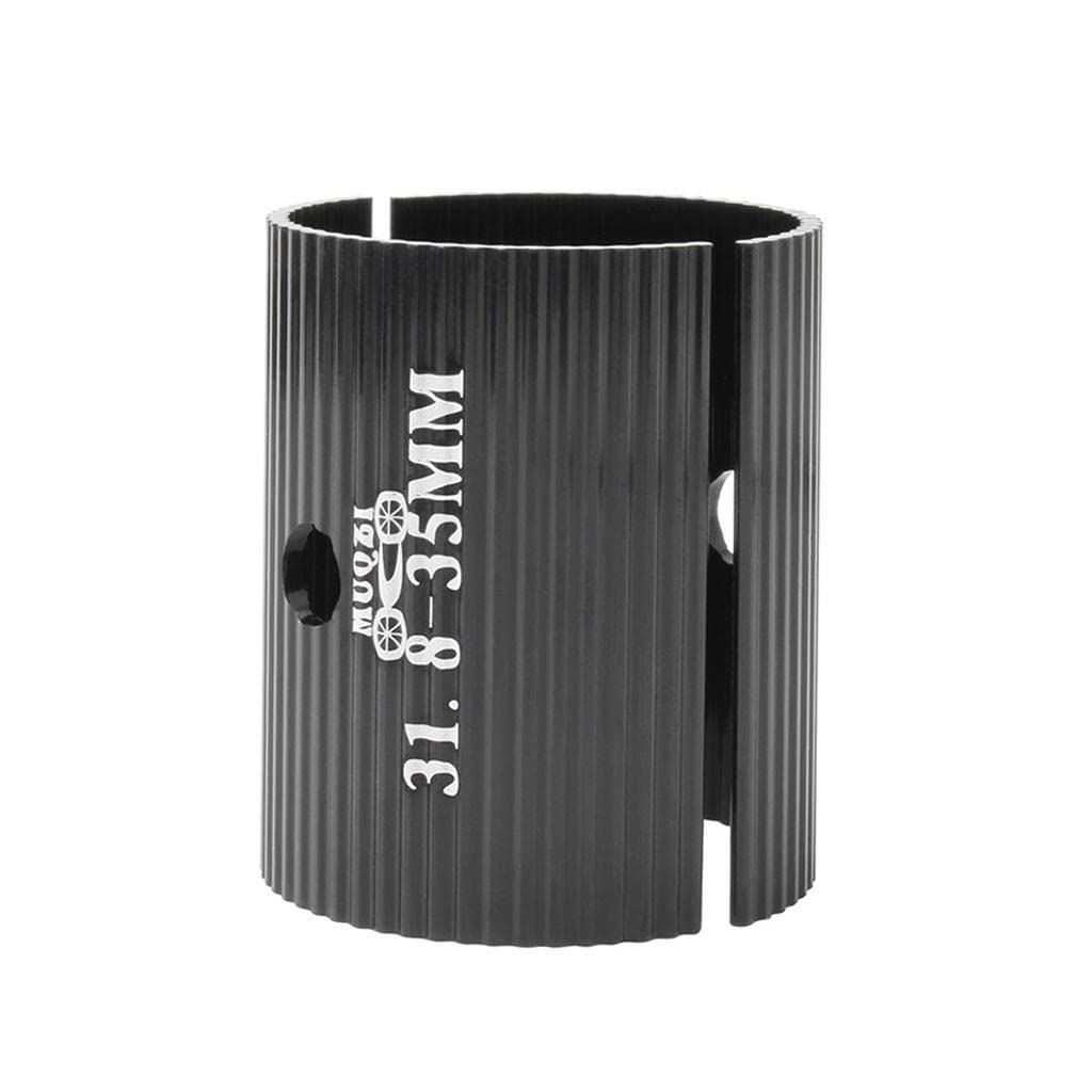 Sharplace Lightweight Bike Handlebar Shim 31.8mm to 25.4mm 31mm to 35mm Aluminium Alloy Bicycle Stem Size Reducing Adapter Spacers, Black 31.8-35mm