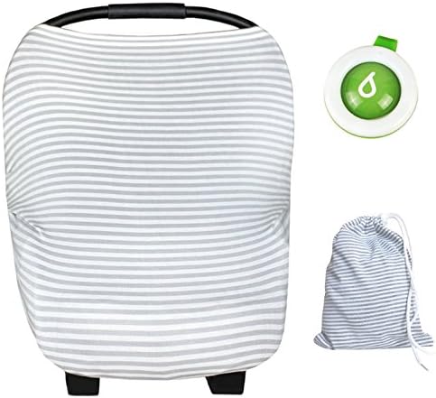 Multi-use Unisex Infinity Nursing FREE Clip Mosquito Bug Repellent - Stretchable breathable Infant-Baby Car seat Cover, Nursing Scarf, Breastfeeding, Stroller, Shopping Cover, for Boys and Girls
