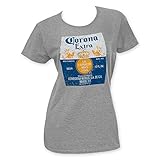 Corona Extra Women's Grey T-Shirt Large Gray