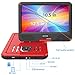 12.5 Inch Portable DVD Player with 4 Hour Rechargeable Battery,10.5
