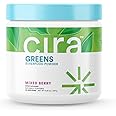 Cira Daily Greens - Naturally Sweetened, Organic Spirulina Superfood Powder with Premium, Antioxidant-Rich Ingredients for Debloating, Digestion, & Energy - Mixed Berry, 30 Servings