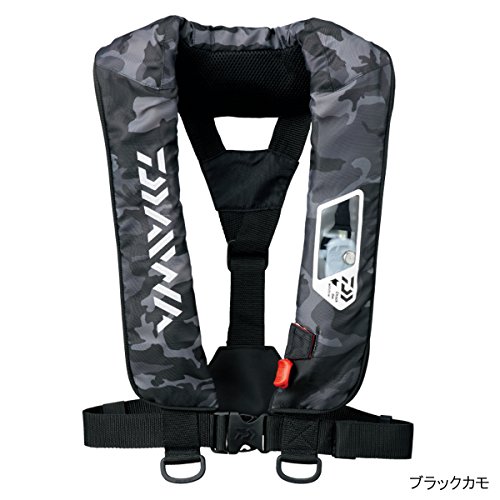 ダイワ(Daiwa) ライフジャケット ウォッシャブル 肩掛けタイプ手動・自動膨脹式 ブラックカモ DF-2007 フリーサイズの商品画像