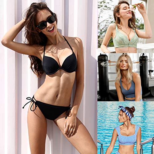 Silicone Bra Inserts, VENHOL Bra Pads Inserts Clear Silicone Gel Push Up Breast Cups, Suitable for Bra/Swimsuit/Sports Bra, 1 Pair