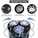 HATTEKER Electric Shaver for Men Rotary Shaver Razor Wet Dry Beard Trimmer Electric Shaving Razors with Pop-up Trimmer Replacenment Blade Waterproof Cordless Rechargeable
