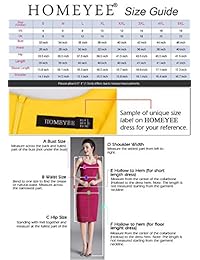 HOMEYEE B384 - Vestido elegante para mujer con patchwork