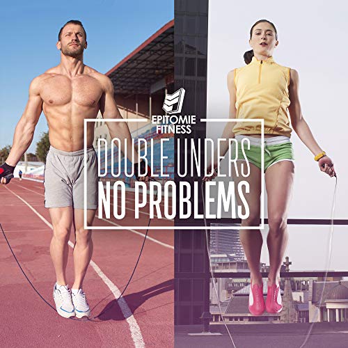 Speed Jump Rope - Extra-Fast Premium Jumping Rope for Fitness - Adjustable Skipping Rope with Metal Handles & Cable