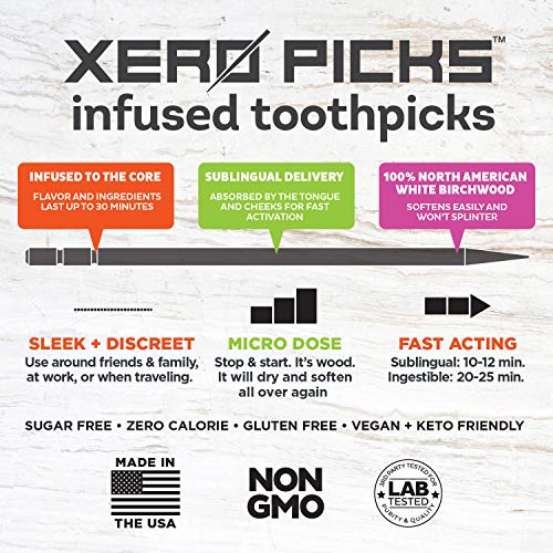 Xero Picks Infused Flavored Toothpicks to help QUIT Smoking NICOTINE