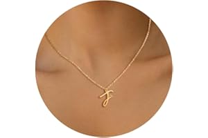 HSWYFCJY Initial Necklace for Women,14K Gold Dainty A-Z Letter Pendant with Heart Choker Necklace Jewelery Gifts,Personalized