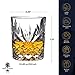 Elegant Whiskey Glass Set of 2 in a Spectacular Gift Box by Regal Trunk & Co. | 10 Oz Old Fashioned Lead Free Whiskey Glasses Set for Whisky Bourbon Scotch or Rum | Perfect Gift | Diamond Cut Design