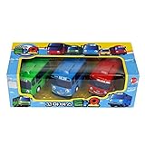 Tayo The Little Bus 3 Piece Toy Set with Pull Back Action
