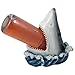 Decorative Great White Shark Wine Bottle Holder Statue for Beach Bar or Tropical Kitchen Decor Sculptures & Tabletop Wine Rack Stands by Home 'n Gifts