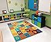 Ottomanson Children's Garden Collection Educational Alphabet, Puzzle Piece Design, 5'0