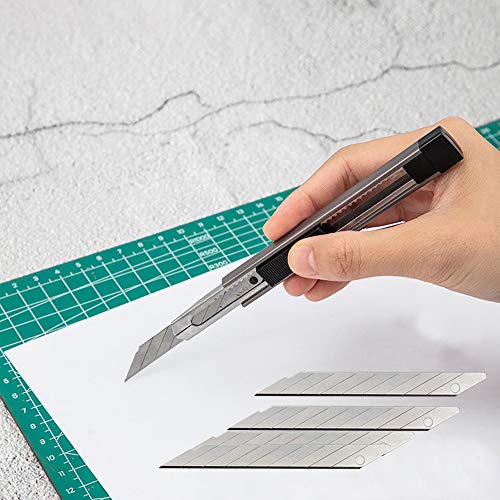 image for WEKOIL 60 Pcs Snap off 9mm Utility Knife Blades Sharp 30 Degree Blades