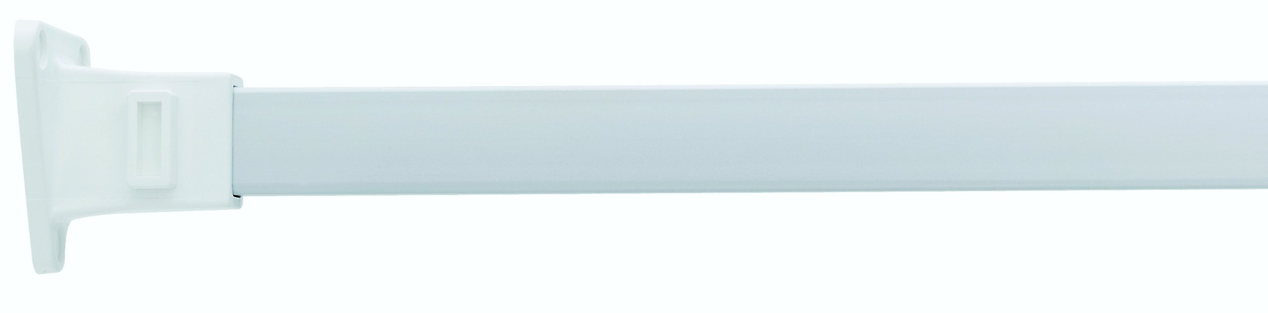 Croydex AD113022 Shower Curtain Rail, White, One Size