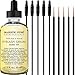 Majestic Pure Castor Oil Eyelash Serum, Promotes Natural Eyebrows & Eyelash Growth, Pure and Natural, Free Set of Mascara Brush and Eyeliner Applicator - 1 fl oz primary