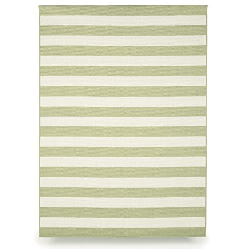 Budge Naples Outdoor Patio Rug, RUG057SG2 (5' Long x 7' Wide, Sage Green)