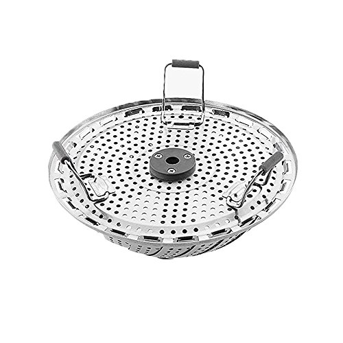 Vegetable Steamer Basket, Alotpower Foldable Stainless Steel Steamer Basket Folding Steamers for Fish Veggie Seafood with Extendable Handle for Various Size Instant Pot Pressure Cooker (7" to 11") - Thumbnail 5