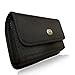 Horizontal Sideways Heavy Duty Rugged Canvas Belt Clip Case Cover Pouch Holster for Alcatel OneTouch Fierce 2 / Fits with Hard Shell Case, Silicone Case, Thick Protector, etc