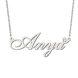 BYBWBL Anya Name Pendant Necklace Silver Color