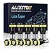AUXITO 194 LED Light Bulb 6000K White 168 2825 W5W T10 Wedge 24-SMD 3014 Chipsets LED Replacement Bulbs Error Free for Car Dome Map Door Courtesy License Plate Lights, Pack of 10 primary