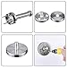 EBOOT 6 Pieces Stainless Steel Wall-Mount Robe Hook Coat Hook Towel Wall Hook, Brushed Nickel (4 Inch, Silver)