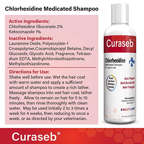 Chlorhexidine Curaseb Dog Shampoo Curaseb Medicated Chlorhexidine