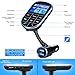 Bluetooth FM Transmitter for Car, Wireless Bluetooth FM Radio Adapter 2 Ports USB Car Charger 5V/2.4A&1A with Hands-Free Calling, Micro SD Card Aux Output