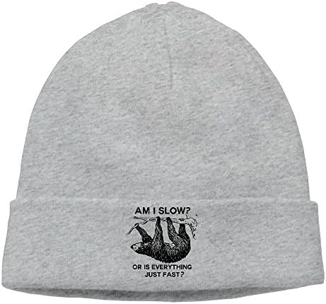 Sloth Am I Slow Or Is Everything Just Fast Unisex Cute Beanie Knit Caps.