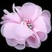 QandSweet Girls' Hair Clips with Jeweled Flower Ms Brooch for Toddler Girl Teens Womens (18-pairs/36pcs)