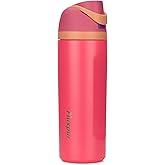 Fluxpur Insulated Water Bottle Sports Stainless Steel Water Bottle with Straw Travel Leakproof,32 Oz,Pink 10