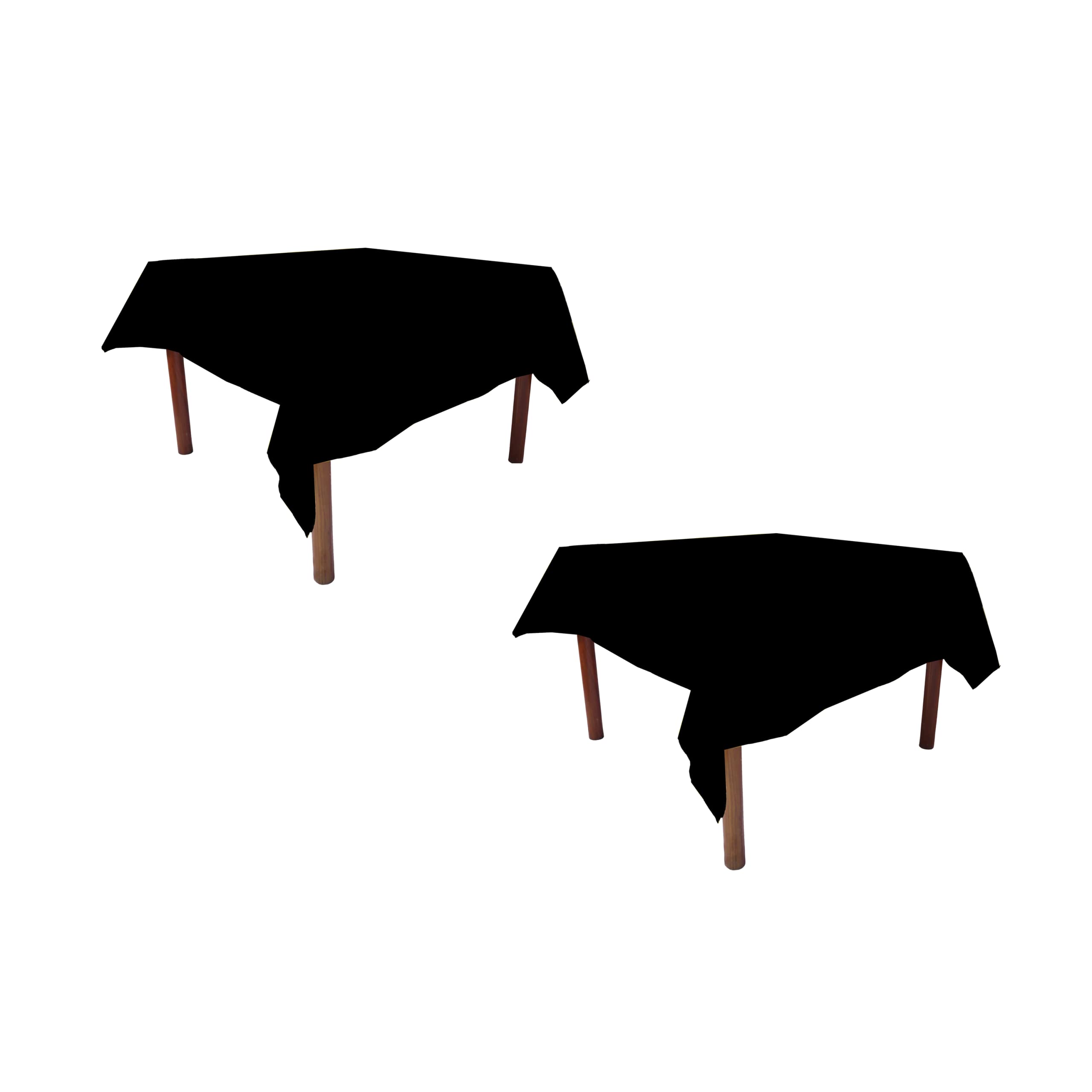 Weavric Square Tablecloth, 62x62 Inches 157x157cm Washable Wrinkle Free Stain Resistant Black Tablecloth for Buffet Table, Kitchen, Dinner, Wedding, Easter Party — image 1