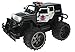 Jeep Wrangler Police Unit 1:14 Scale Battery Operated Remote Controlled 4WD 2.4 GHz Toy RC Truck w/ Remote Control,& Door Opening Action