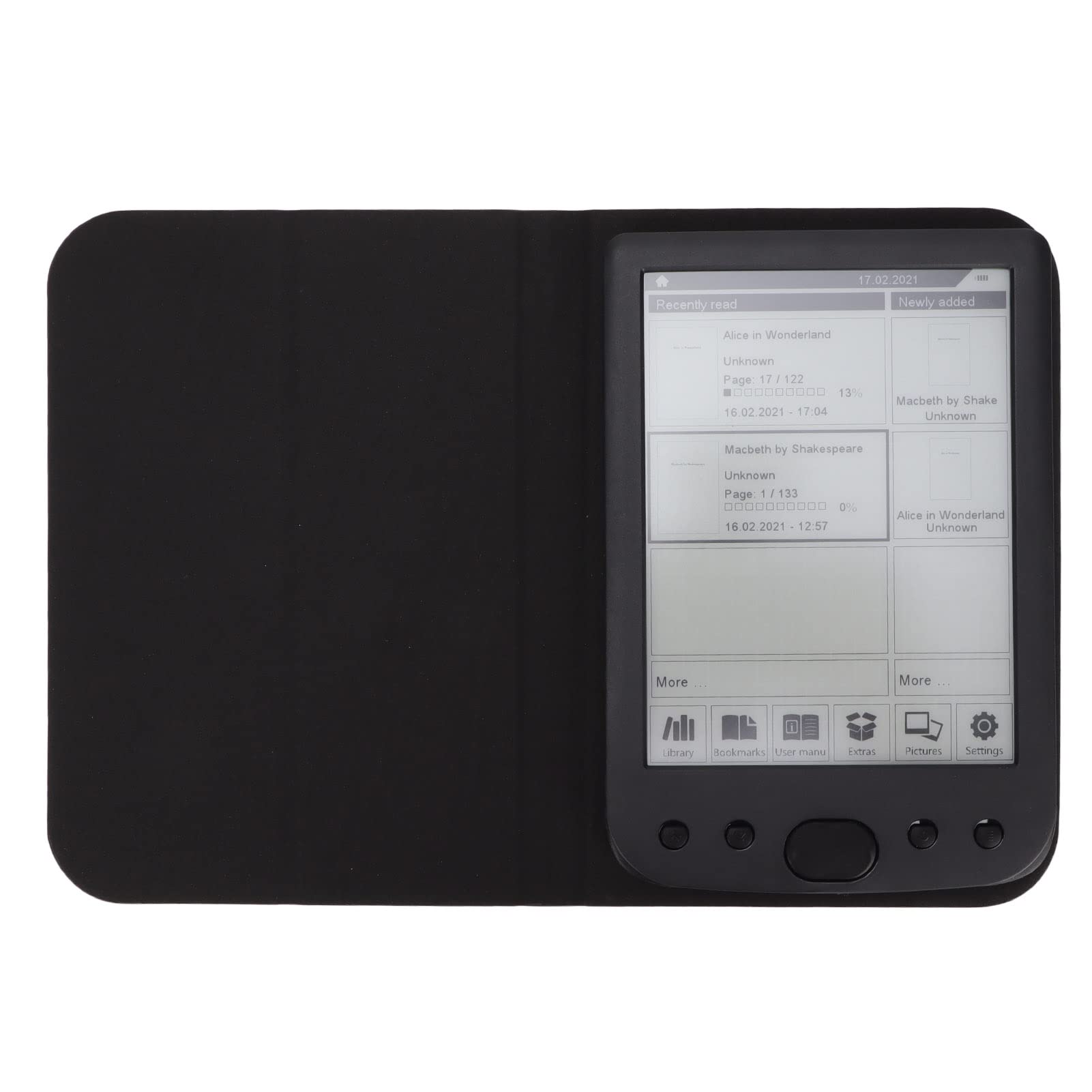 eReader, 6” Glare Free 800x600 HD Ink Screen, Thin & Light eBooks 8GB of Storage, with Protective Case