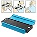 Contour Gauge Duplicator,BAGTeck Woodworking High Accuracy Contour Shape Tracing Template Measuring Tool - Profile Jig Guide -Pipe Tile Frame Gauge -Layout Copy Tool(Blue)