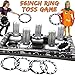 2024 Upgraded Stability & Plastic Ring Giant Tombstone Ring Toss Games Halloween Party Game Favors for Kids Inflatable Game Halloween Party Decor Outdoor Carnival Game Classroom Indoor School Yard