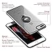 iPhone 8 Plus Case, iPhone 7 Plus Semi-Transparent Clear Case with Ring Holder Kickstand Built-in Metal Sheet Work with Magnetic Car Mount Ultra-Slim Cover Case for iPhone 8 Plus 5.5 inch - Clear