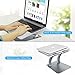 Nulaxy Laptop Stand, Ergonomic Adjustable Laptop Riser Computer Laptop Stand Compatible with MacBook, Air, Pro, Dell XPS, Samsung, Alienware All Laptops 10-17.3″, Supports Up to 44 Lbs – Space Greythumb 3