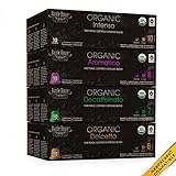 Nespresso Compatible Barrie House Fair Trade Organic Espresso Blends Capsules Variety Pack 40 ct --Fits in Nespresso Original Line -- 90-day satisfaction guarantee