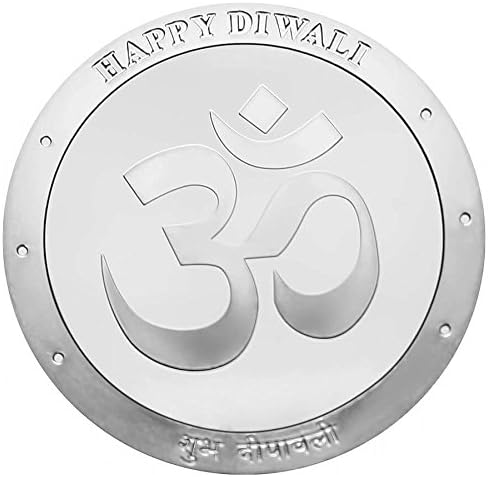 Divinera London 1 Oz OM Happy Diwali 999 Silver Coin/Bar/Round with Free Presentation Box: Baird & Co