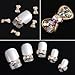 Leegoal Rhinestones Gold Bow Tie 10 pieces Silver 3D Alloy Nail Art Slices Glitters DIY Decorations