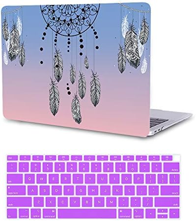 MTAOTAO MacBook Air 13 Inch Case Release 2018,Plastic Hard Shell Cover Compatible for MacBook Air 13 Case with Retina Display Touch ID(Models: A1932),Dream Catcher Feather