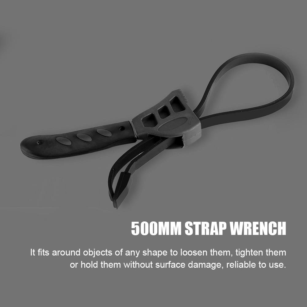 Strap Wrench,500mm Multi Tool Wrench Universal Oil Filter Car Repair Wrench Jar Lids Oil Filters Tighten Car Repair Tools - Image 3