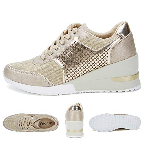 High-Heeld-Wedge-Sneakers-for-Women-Ladies-Hidden-Sneakers-Lace-Up-Shoes-Best-Chioce-for-Casual-and-Daily-Wear