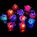 Coluans Halloween Treats 25P Halloween LED Ring Light Up Rings Toys Kids and Adults Glow in The Dark Halloween Party Favor for Kid LED Flash Rings Non Candy Gift Bag Fillers