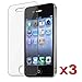 BlastCase 3 Packs Clear iPhone 4 4G Premium Screen Protector
