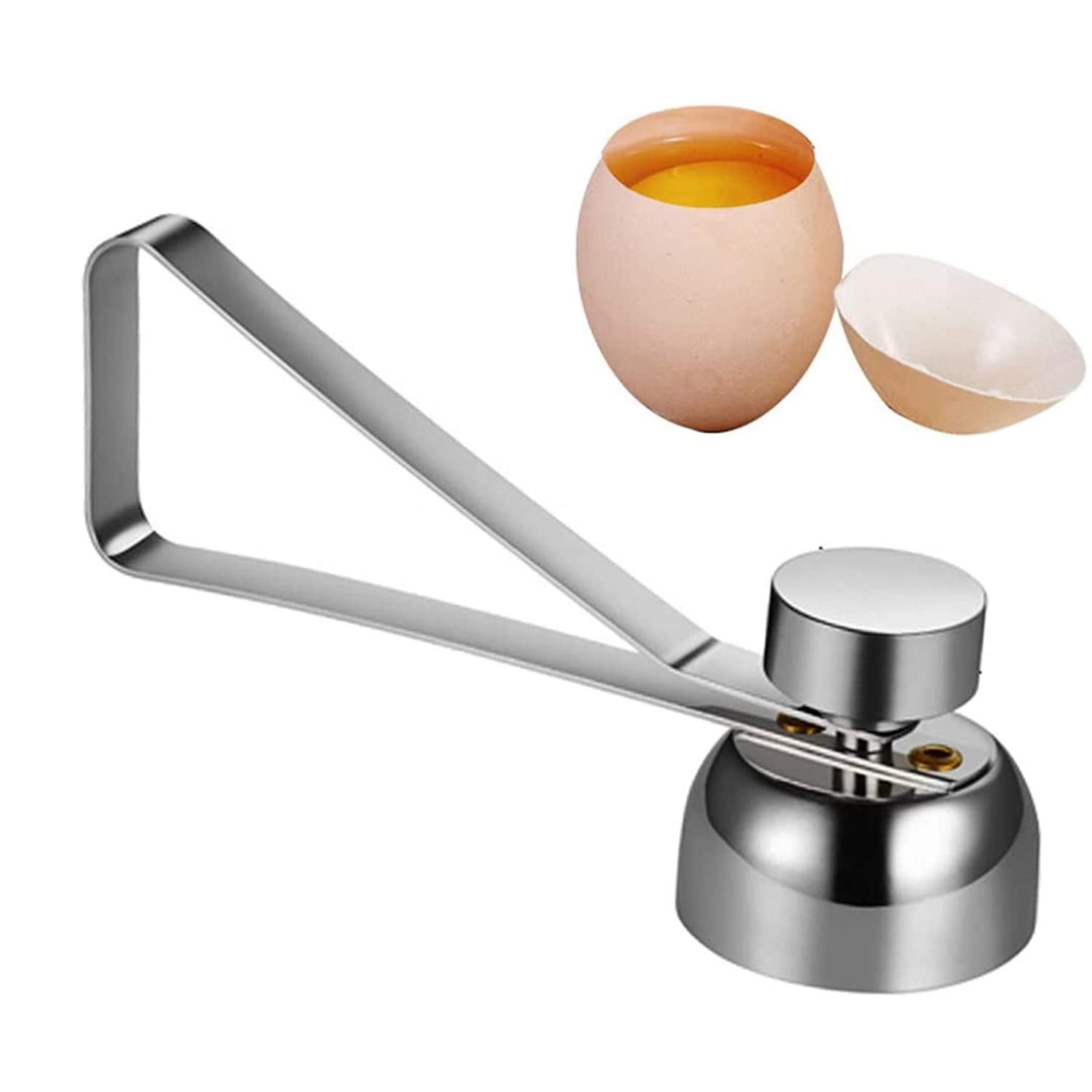 Egg Top Remover,Stainless Steel Shell Opener Egg Opener Kitchen Egg Opener Tool Egg Topper Eggshell Cutter Egg Cracker Opener Remover for Raw/Soft Hard Boiled Egg