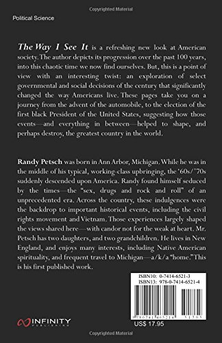 The Way I See It Petsch Randy 9780741465214 Amazon Com Books